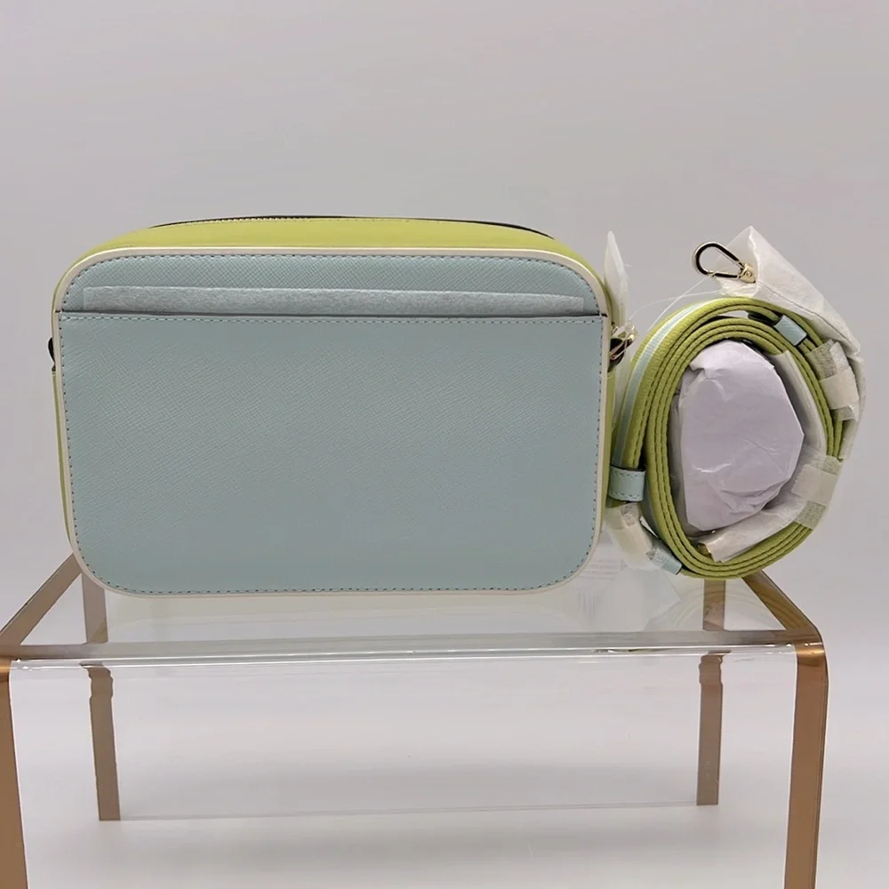 Kate Spade Oh Snap Colorblock Mini Camera Bag Blue Glow
